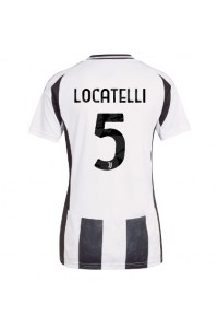 Fotbalové Dres Juventus Manuel Locatelli #5 Dámské Domácí Oblečení 2024-25 Krátký Rukáv